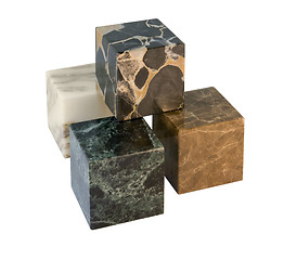 Image showing stone cubes