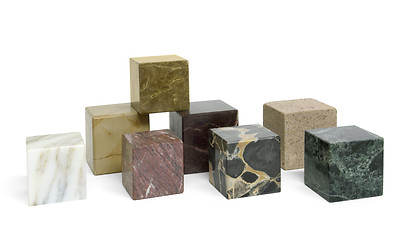 Image showing stone cubes