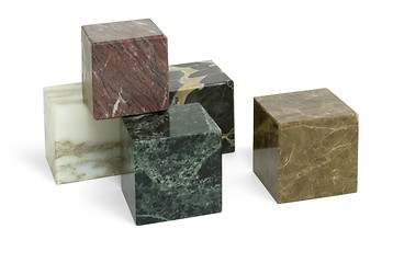 Image showing stone cubes