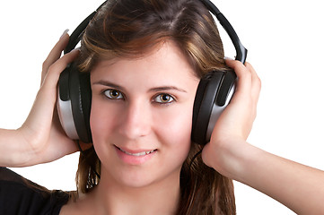 Image showing Woman with Headphones