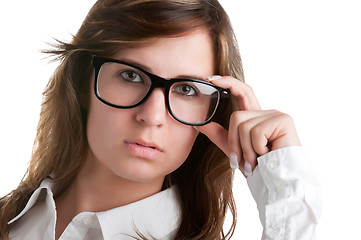 Image showing Woman Wearing Glasses