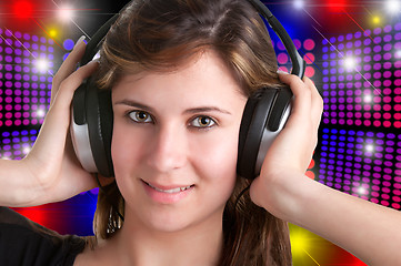 Image showing Woman with Headphones