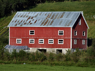 Image showing Big old farmhouse in Scandinavia