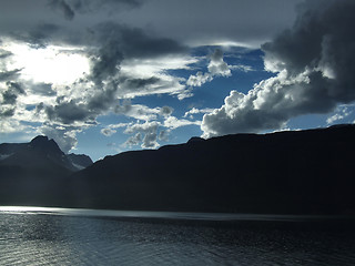 Image showing Beautiful sky and storm clouds