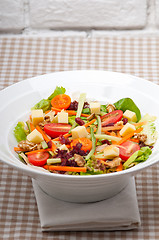 Image showing Fresh colorful healthy salad