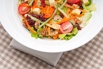 Image showing Fresh colorful healthy salad