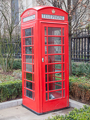 Image showing London telephone box