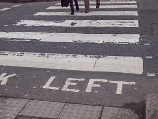 Image showing Look Left sign