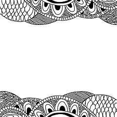 Image showing Doodle background (black and white)