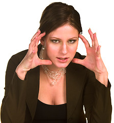 Image showing Angry businesswoman