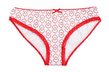 Image showing nice women's panties isolated on a white background