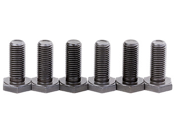 Image showing Bolts coated with protective varnish