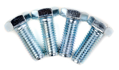 Image showing Four steel screws