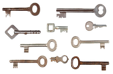 Image showing Keys on White