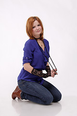 Image showing Lovely red haired woman