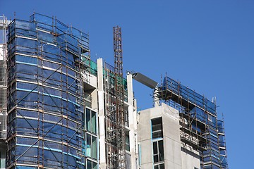 Image showing Apartment building construction