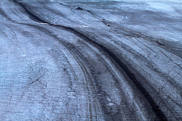 Image showing the stone river on a glacier 1