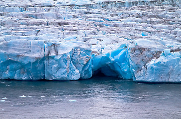 Image showing Blue grotto in a glacier