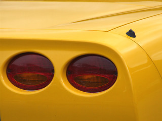 Image showing New yellow sports car lamps