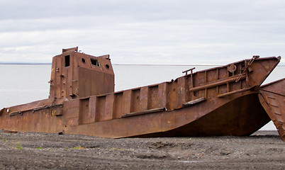 Image showing very rusty ship