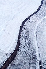 Image showing the stone river on a glacier 1