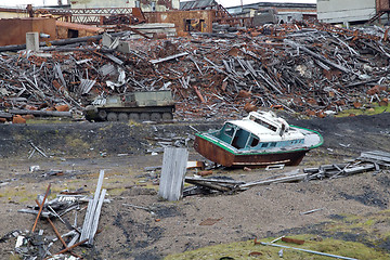 Image showing ocean coast dump