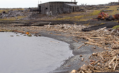 Image showing ocean coast dump