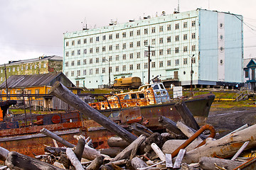 Image showing ocean coast dump