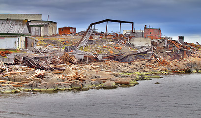 Image showing ocean coast dump