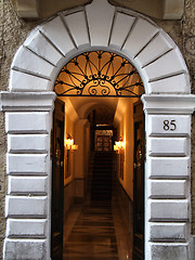 Image showing House entrance - door and hallway