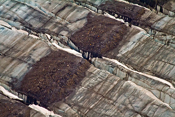 Image showing the stone river on a glacier 3