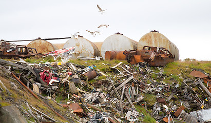 Image showing ocean coast dump