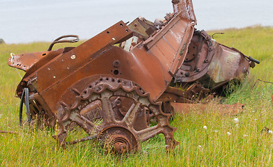Image showing remains of the ancient car
