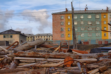 Image showing ocean coast dump