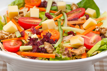 Image showing Fresh colorful healthy salad