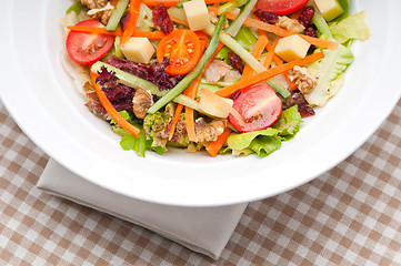 Image showing Fresh colorful healthy salad