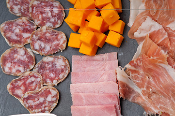 Image showing assorted cold cut platter