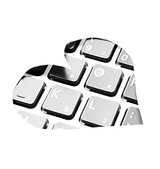 Image showing Keyboard love