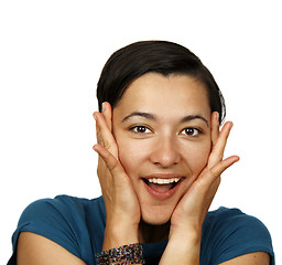 Image showing Surprised woman