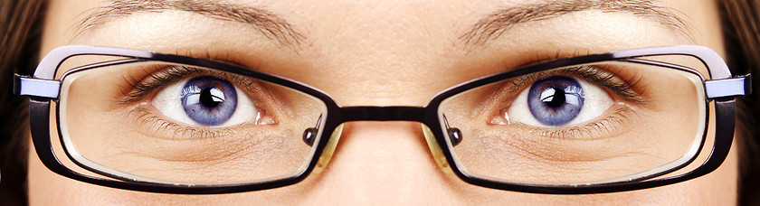 Image showing Eyes and glasses 
