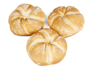 Image showing Three rolls bread 