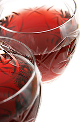 Image showing Two glasses of wine