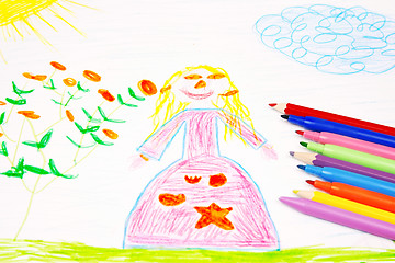 Image showing Child's drawing