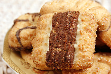 Image showing A plate of cookies 