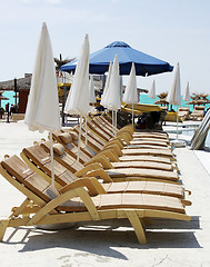 Image showing Deckchairs 