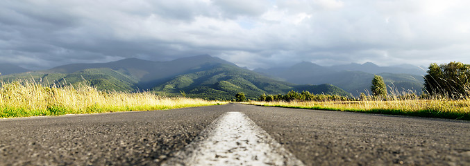 Image showing Middle of the road 