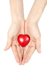Image showing Heart giving