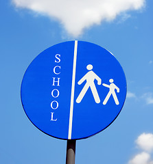 Image showing Traffic sign school