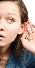 Image showing Woman listening a secret 