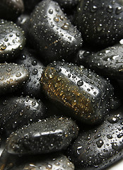 Image showing Black stones